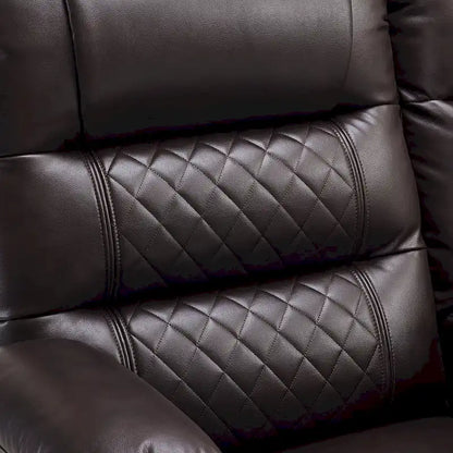 Canapé inclinable électrique MCombo, avec fonction chauffante et vibrante, ports USB et porte-gobelets PR622