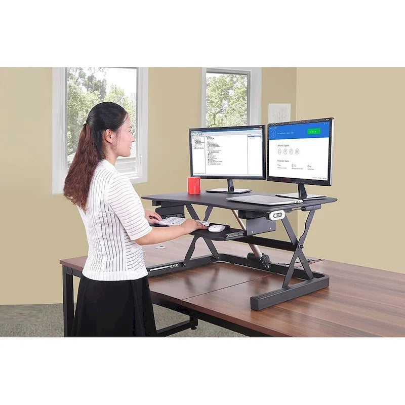 Rehausseur de bureau électrique réglable en hauteur ApexDesk ​​série ZT