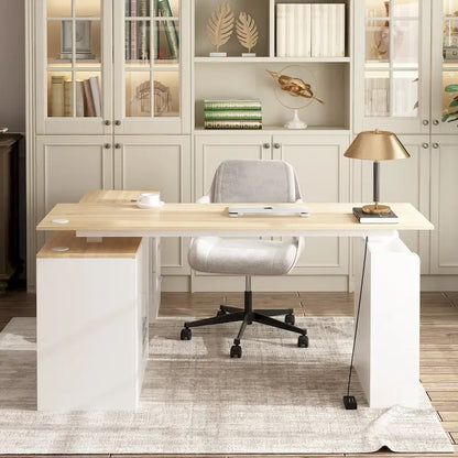 Bureau ergonomique réglable en hauteur avec rangement