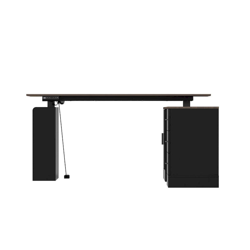 Bureau ergonomique réglable en hauteur avec rangement