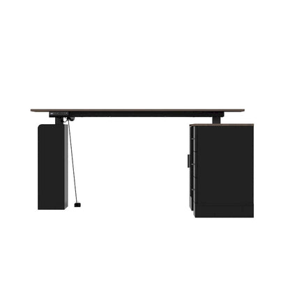 Bureau ergonomique réglable en hauteur avec rangement