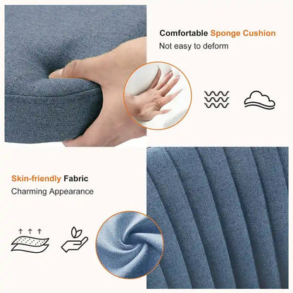 Chaise de bureau sans accoudoirs avec roulettes, pivotante et réglable, idéale pour les petits espaces.