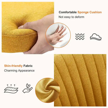 Chaise de bureau sans accoudoirs avec roulettes, pivotante et réglable, idéale pour les petits espaces.