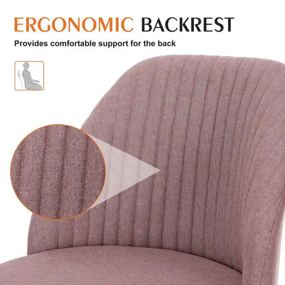 Chaise de bureau sans accoudoirs avec roulettes, pivotante et réglable, idéale pour les petits espaces.