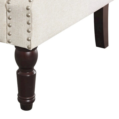 Fauteuil COZYMAN moderne en bois massif, revêtu de tissu/simili cuir, idéal pour le salon