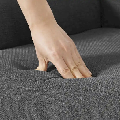 Fauteuil COZYMAN moderne en bois massif, revêtu de tissu/simili cuir, idéal pour le salon