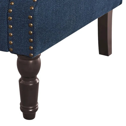 Fauteuil COZYMAN moderne en bois massif, revêtu de tissu/simili cuir, idéal pour le salon