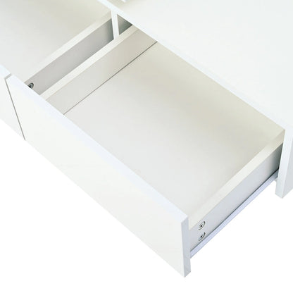 Table basse carrée en bois avec finition brillante