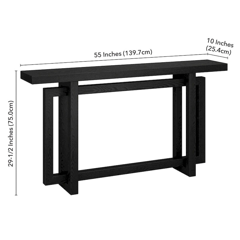 Console rectangulaire Breslow de 55 pouces de large - 55 pouces de large