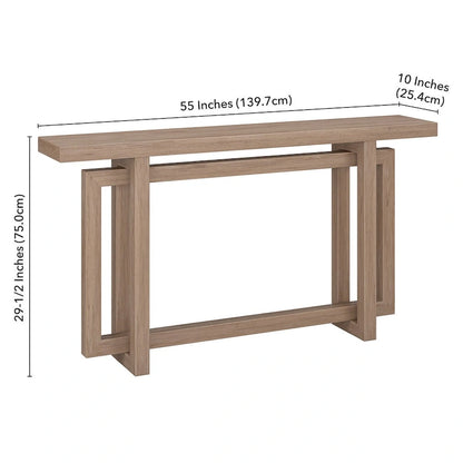 Console rectangulaire Breslow de 55 pouces de large - 55 pouces de large