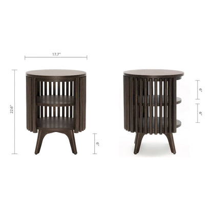 Table d'appoint Sierra de Studio London avec rangement et table d'appoint ronde