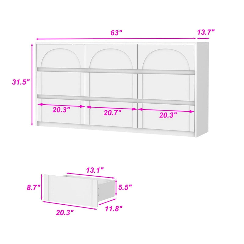 Commode de rangement pour chambre, cuisine, salon