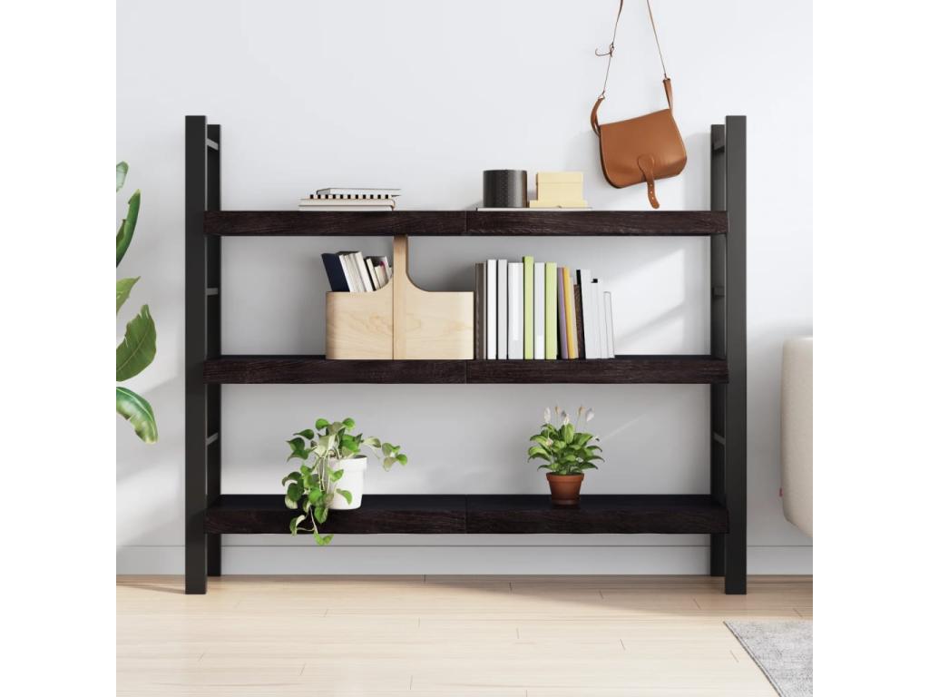 Étagère en chêne massif, marron