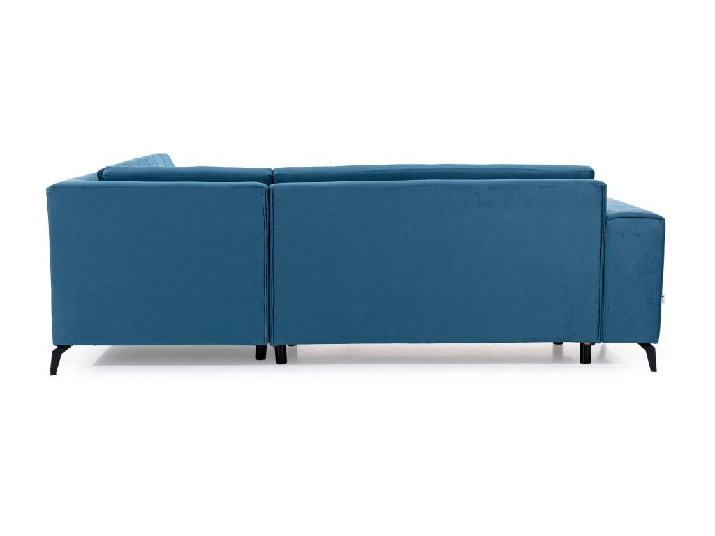 Canapé-lit convertible en tissu, 260 cm, gris