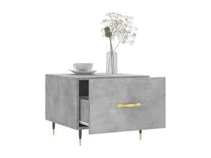 Table basse en bois composite, 50 x 50 x 40 cm, grise