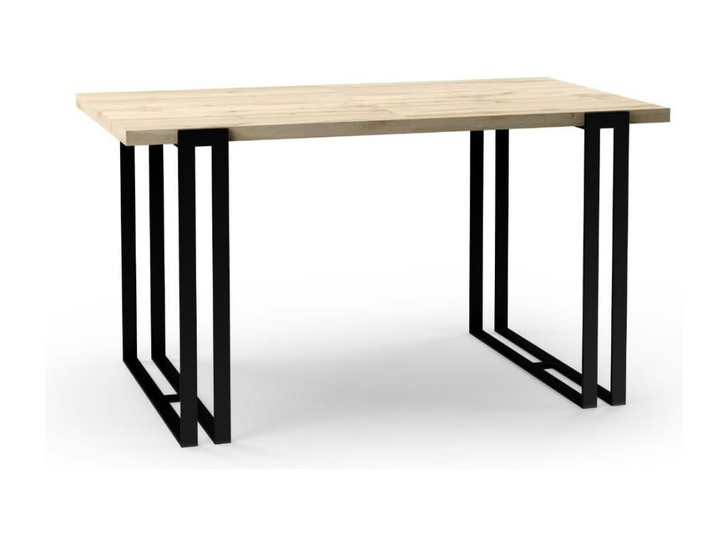 Table de salle à manger, 80 x 240 x 76 cm, noire