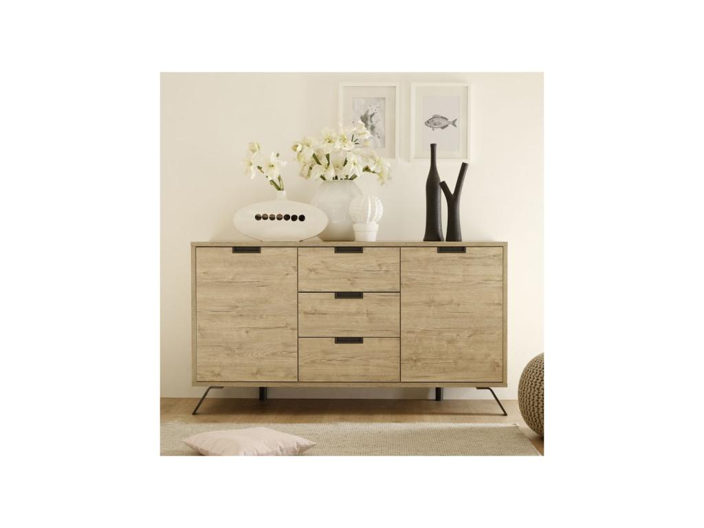 Meubles de maison en bois effet chêne, naturel