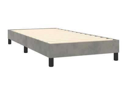 Matelas en velours, 100 x 200 cm, gris