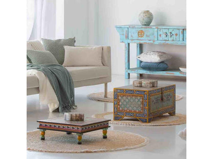 Table d'appoint, 45 x 45 x 16 cm, verte