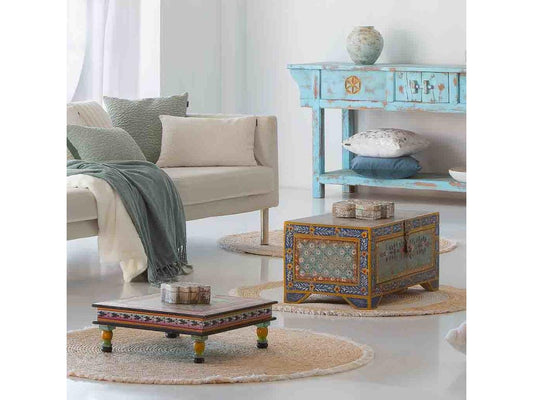 Table d'appoint, 45 x 45 x 16 cm, verte