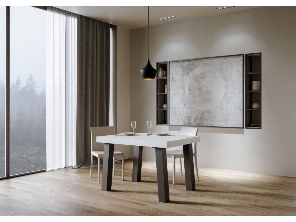 Table, 90 x 140 cm, blanche