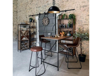 Table, 153 x 80 cm, marron