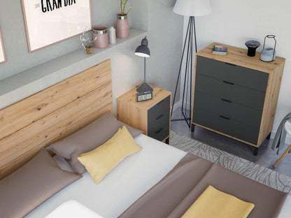 Table en bois effet chêne, 160 x 2 cm