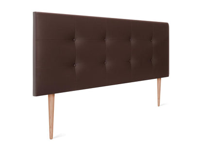 Lit en cuir, 160 x 115 cm, marron