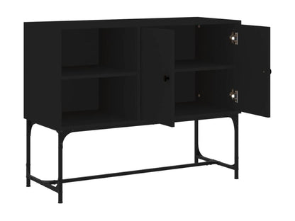 Buffet en bois composite, 100 x 40 x 79,5 cm, noir