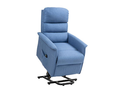 Fauteuil d'appoint en tissu, bleu
