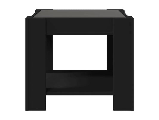 Table basse en bois composite, 53 x 53 x 45 cm, noire