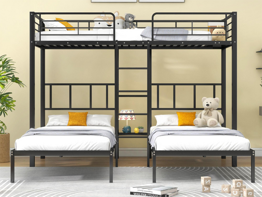 Table en métal, 3 x 90 x 200 cm, noire