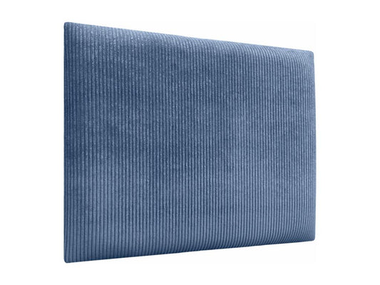 Lit en velours, 110 cm, bleu