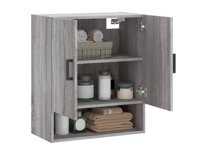 Armoire en bois composite, 60 x 31 x 70 cm, grise
