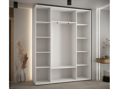 Armoire coulissante à 3 portes, 200 x 45 x 235,2 cm, blanche
