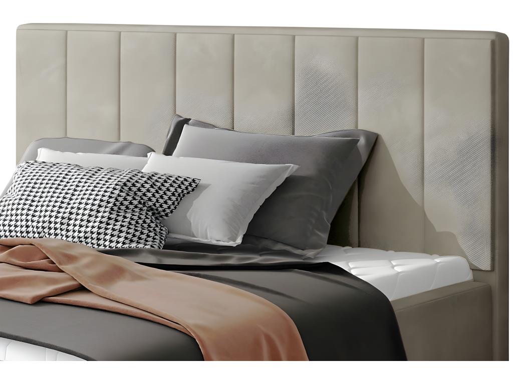 Lit en tissu, 180 x 200 cm, beige