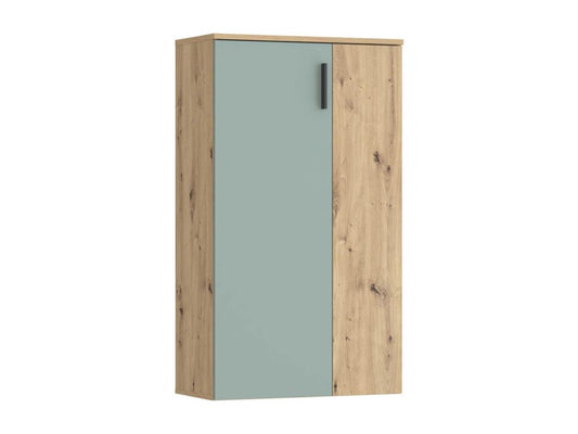 Meuble de maison en bois imitation chêne à 2 portes, vert
