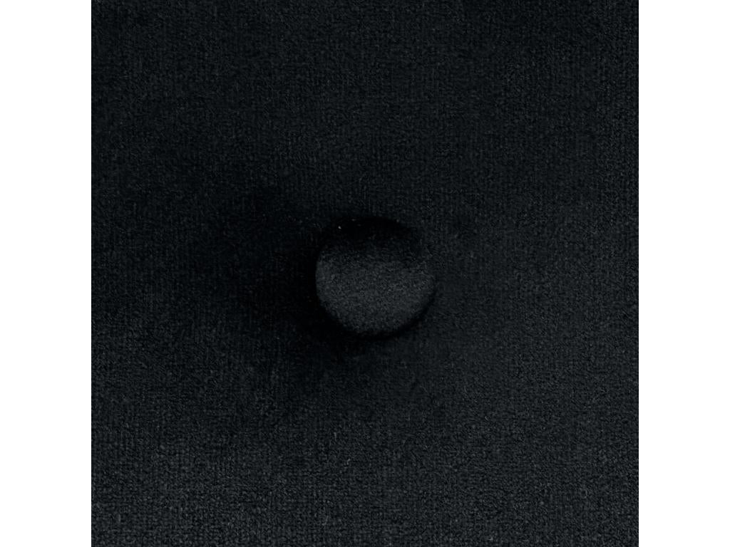 Lit en velours, 105 x 115 cm, noir