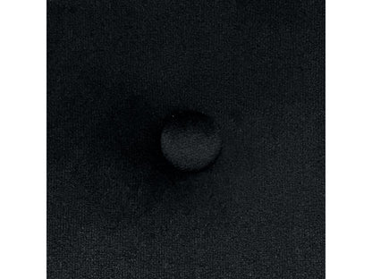 Lit en velours, 105 x 115 cm, noir