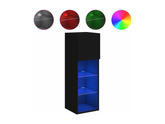 Meuble TV, 30,5 x 30 x 90 cm, noir