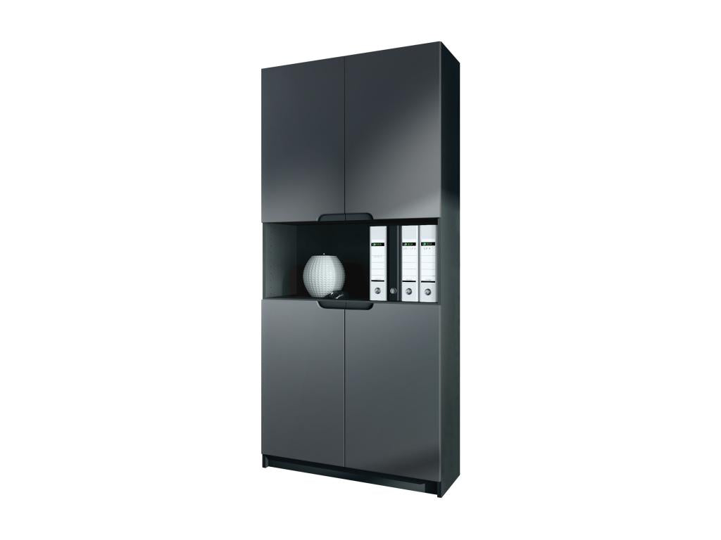 Armoire, 82 x 184 x 37 cm, noire