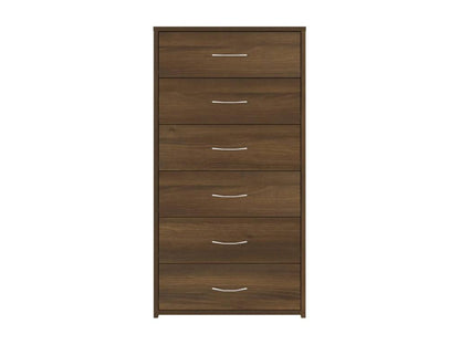 Buffet en bois imitation chêne, 50 x 34 x 96 cm, marron
