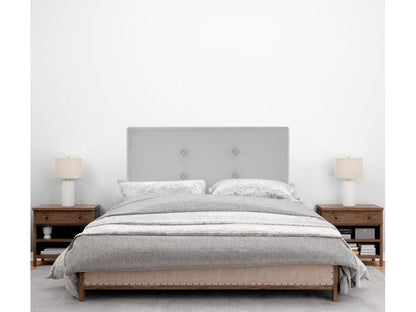 Lit en tissu, 90 x 105 cm, gris