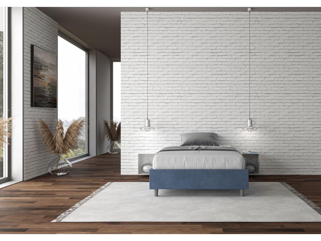 Cadre de lit, 140 x 210 cm, bleu