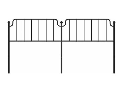 Lit en métal, 200 cm, noir