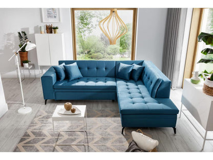 Canapé-lit convertible en tissu, 260 cm, gris