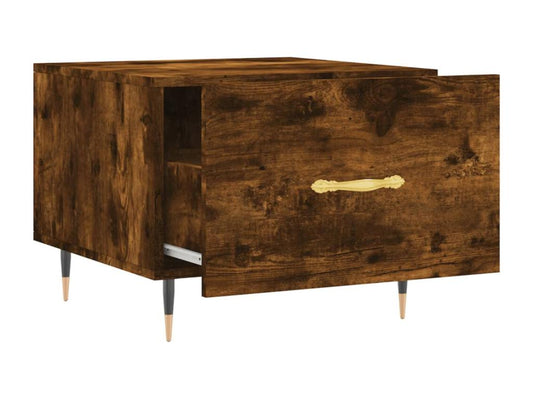 Ensemble de 2 meubles de maison en bois imitation chêne, 50 x 50 x 40 cm, marron