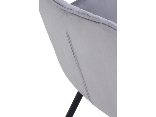 Fauteuil d'appoint en métal gris