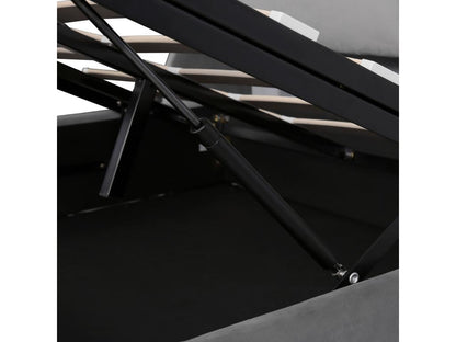 Lit, 140 x 190 cm, gris