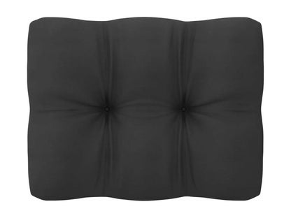 Ensemble de mobilier de jardin 6 pièces avec coussins, en pin massif blanc